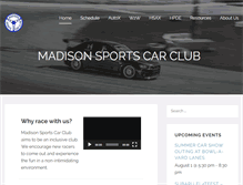 Tablet Screenshot of madisonsportscarclub.com